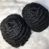 Zwart Man Afro Weave Menselijk Haareenheid Toupe Man Haar Pruik Natuurlijke Toupe Menselijk Haarvervanging Systeem Haarstukken