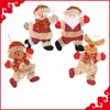 Julgransdekorationer Xmas Navidad Natal Ornaments utomhus Nyår Baubles Santa Snowman Reindeer Ornaments Elf Doll