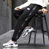 Streetwear Cargo Pantalon Hommes Rayé Jogger Casual Pantalon de Survêtement Pantalon Droit Fitness Hip Hop High Street Wear Hommes Mode 201109