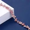 Charm Bracelets Desingers Bracelet Meticulous Workmanship Female Plum Blossom Rose Gold Crystal Flower