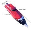 1 2.4G Simulation 25 km / H Bateau À Grande Vitesse Télécommande Modèle Bateau Jouet Garçon Fille Cadeau Cadeau Longue Endurance Aviron Modèle Bateau