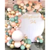 Conjunto de globos para fiesta de cumpleaños, cadena de globos de varios estilos, suministros de decoración para arreglos de boda, globos