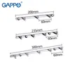 PO 1 set clothes hook Modern Bathroom accessories 3 Wall mount zircalloy Holder restroom Tower GA2023 Y200108