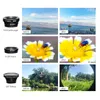 High quality 3 in 1 mobile Phone zoom Lens Super Fisheye camera Wide Angle Macro lens with case2679549