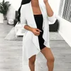 Sexy New UK England Tassel Beach Womens Summer ONE-PIECE Robes Jupe BLace Up Cardigan Taille S-XL