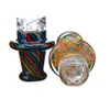 Kleur cycloon riptide carb cap roken accessoires voor kwarts banger nagel hoog borosilicaatglas voor bongs pijpen rookolie wax rig