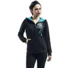 Moda de Nova Womens abóbora Hoodies Sports pulôver manga comprida da neve do inverno Casacos Outdoor Impresso Skeleton Zipper Casacos Tamanho S-2XL