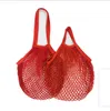 Shopping Bags Mesh Net String Bag Reusable Tote Fruit Storage Handbag Foldable Home Handbags Grocery Knitting Bag sea shipping FFB4030