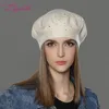 LILIYABAIHE neue stil Frauen Winter Hüte wolle Gestrickte Berets Cap die beliebteste dekoration Dicke Warme Hüte für Frauen Y200102