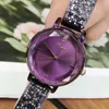 Novas mulheres de luxo Purple Watches Women Fashion Bracelet Watch Watart Wrist Watch for Women Top Brand Gold Ladies Watch Casual Watch T200420