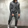 Tute da uomo Jogger da uomo Spell Hooded Sweatershiers Suit Pantaloni elasticizzati Felpa con cappuccio Moda uomo Set Abbigliamento uomo1