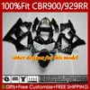 Injectie Mold Lichaam voor HONDA CBR929RR CBR929 CBR 929RR 900RR 900 929 RR CC 00 01 Carrosserie 68NO.19 CBR900 900CC 929CC 00-01 CBR900RR 2000 2001 OEM Kuiken Geel Grijs