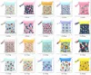 38 styles Double couche Bébé Couche Sacs Sac de rangement Nappy Portable Nappy Zipper Animal Print Poussette Sacs C4378