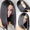 New Bob Wig HD Lace Frontal Straight Hair 13x6 Front Front Human Preth 150 ٪ Short