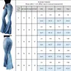 Venda Mulheres Sexy Alta Cintura Skinny Jeans Feminino Primavera Verão Moda Preto Azul Flare Denim Calças Bell-Bottins D30 201029