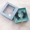 25mm 27mm 3D Mink Eyelashes Diamond Handle Square Rectangle Butterfly Mangetic Lashes Box 5D False Eyelashes