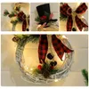 Christmas Items Home Decoration Led Lights Wreath Rattan Circle Garland Festival Party Lamp Y201020