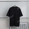 22SS Männer Frauen Designer T-Shirts T-Shirt Schere Druck Druck Kurzarm Mann Rundhalsausschnitt Paris Mode Streetwear Schwarz Weiß XS-L