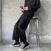 Retro Gerade-Bein Hosen Neue Männer Casual Hosen Jogging Mann Koreanische Mode Trend Lose Breite Bein Hose Streetwear Hohe qualität 201126
