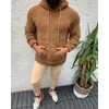 Inverno com capuz Sherpa Sweater Big Bolso Teddy Teddy Fluffy Fluff Bullovers Men Plus Size Quente Fleece Tops Streetwear 201028