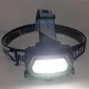 COB LED Headlamp Outdoor Headlamp Camping Torcz Reflektor Wycieczkować baterią