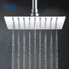 Frap Bathroom Shower Head Silver Square 304 Stainless Steel Large Rainfall Overhead Shower Head Bath Rain Shower F283G28 201105