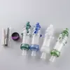 Hoofdshop214 NC021 Hookah 6 ARM TOM PERC ROOKPIJPEN 14MM TITANIUM QUARTZ CERAMISCHE NAIL PRO PLUS Glazen water Bongs Concentraat Bubbler Pipe