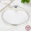 2020 New Top Sell Luxury 100% 925 Sterling Silver Snake Chain Wedding Bracelet Bangle for Women Authentic Smooth Charm Jewelry Lover Gift