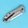 High End 0801 Nóż Flipper M390 Satynowy Blade CNC TC4 Tytanowy uchwyt Ball Łożysko EDC Noże z detalicznym