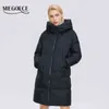 Miegofce Zimowe Kobiety Płaszcze Prosta Moda Długa Kurtka Kobiety Profesjonalna Parka Femme Winter Coat D21858 211221