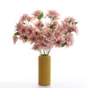 偽の花秋ダリア（7ステム/ピース）24 "家の装飾的な造花のための長さシミュレーション牡丹