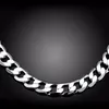 Chains 2022inch 12 Mm Curb Chain Necklace For Men Silver 925 Necklaces Choker Man Fashion Male Jewelry Wide Collar Torque Colar1758328