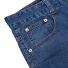 TIGER CASTLE 100% Baumwolle Sommer Männer Klassische Blaue Jeans Gerade Lange Denim Hosen Mittleren Alters Männlich Qualität Leichte Jeans 201117
