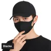 소매 포장 얼굴 마스크 얼음 실크 디자이너 보호용 입 커버 방진 재사용 가능한 빨 수있는 편안한 면화 검은 마스크