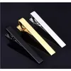 Classic Men Tie pin clips van casual stijl stropdas clip mode sieraden voor mannelijke prachtige trouwbar zilver en gouden kleur