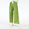 Kvinnor Pants Capris Miyake plus storlek Kvinnors raka veckade byxor Autumn Winter Korean Fashion Women's Trouser2119