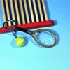 Raquete de tênis com keychain de bola Chaveiro Anel Exquisite Festa Leve Esporte Chaveiros Engraçado Bonito Keyring para Crianças Crianças Wq654