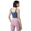 Reggiseno sportivo Gilet Scollo a V U-back Assorbimento dell'umidità Moda da corsa Fiess Abbigliamento da palestra Intimo da donna Cuscino imbottito Top yoga nudo 688ss