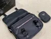 2022 Tasarımcı Erkek Kara Evrak Evleri Marka Crossbody Omuz Çantaları Naylon E biriken Çanta 2 Parçalı Çantalar küçük çanta Üçgen Üstü