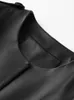 Nerazzurri Spring Automne Black Faux Cuir Veste Femmes Manteau à manches longues Manteau en cuir PLUS Taille Cuir Vestes pour femmes 210201