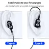 Wired In-ear Headphones TypeC Deep Bass Tipo C fone Sports Headset Smart Mobile Music Phone Earbuds com microfone para Samsung Huawei Xiaomi