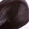 2019 브랜드 새로운 Men039S Real Genuine Leather Hat Baseball Cap 브랜드 브랜드 뉴스 보트 베레트 모자 겨울 따뜻한 모자 모자 Cowhide Cap T2001043953185
