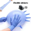 100pcs xs gants jetables rose / bleu latex pour nettoyage domestique gants de nourriture jetables Gants de nettoyage des gants antidérapants / alcali 201130