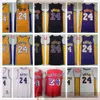 NCAA Mens Kids Lower Merion 24 Bryant Basketball Jersey Vintage Shirt 8 33 10 Team USA College Jerseys Purple Yellow Black White231y