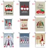 Christmas Garden Flag Linen Yard Hanging Banner Flags Party Banners DIY Festival Decoration Accessories 15 Designs YG796