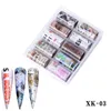 NAS006 10Pcs Nail Foils Holographic Transfer Water Decals Nail Art Stickers 4100cm words sticker false nails tips decoration8032194