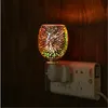 Explosiv 3D aromaterapi vax smältlampa rökfri romantisk varm vax smältning lampskärm inomhus natt ljus aromaterapi ugn