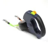Laisse pour chien à double tête Corde de traction rétractable automatique pour chiot avec lumière LED 201125