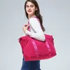 Mulheres Travel Fitness Bolsa Grande Moda Saco de Ombro Shopping Tote Dobrável Reusável Parachute Feminino Duffle Bags XA681WB Q0705