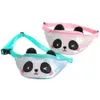 Kid Panda Карандаш сумка талии пояс Fanny Pack Пляжная сумка Студенческие подросток Кошельки Спорт унисекс мультфильм Gym Открытый Косметические смазливая Блестки сумки